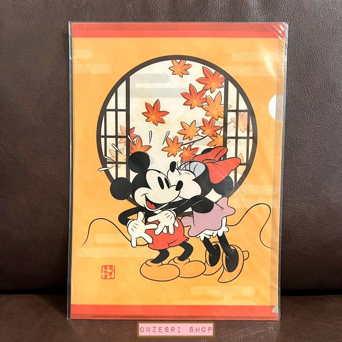 แฟ้ม A4 แบบ 1 ช่อง Disney - Japan's Four seasons (Japan Limited) ลาย Mickey & Minnie - Autumn