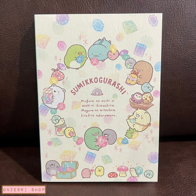 สมุดเล่มเล็ก Sumikko Gurashi Mole House สีขาว ขนาด 14.8 x 10.5 x 1.3 ซม. มี 4 ลาย รวม 120 แผ่น