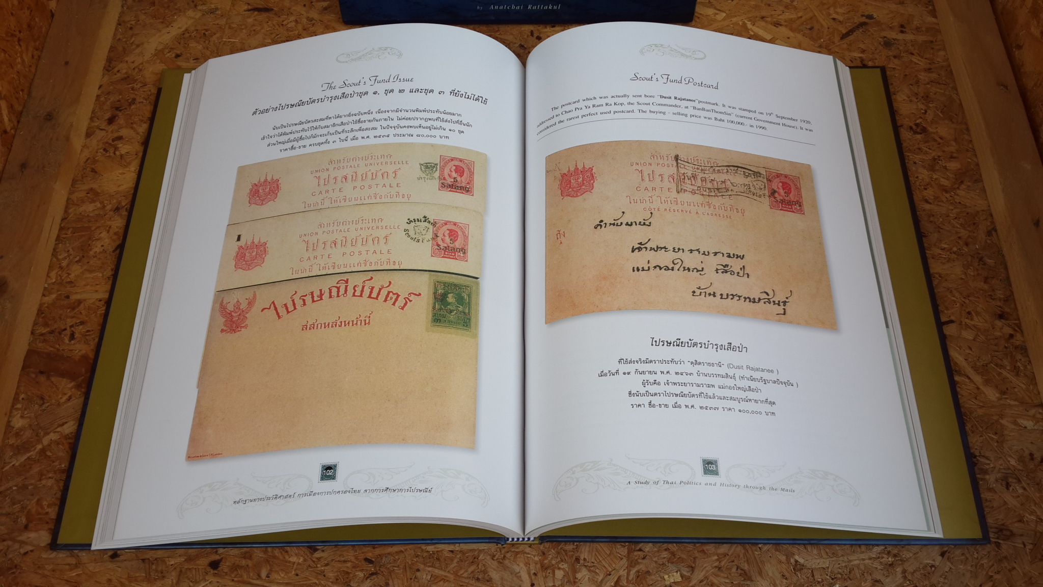 หลักฐานประวัติศาสตร์การเมืองการปกครองไทยจากการศึกษาการไปรษณ๊ย์ / อาณัฐชัย รัตตกุล