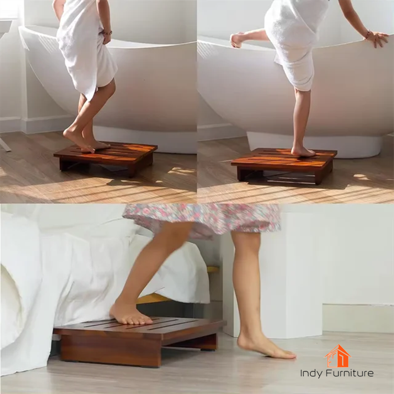 ชั้นวางอเนกประสงค์ ไม้ยางพารา รุ่น Ratee สีโอ๊ค