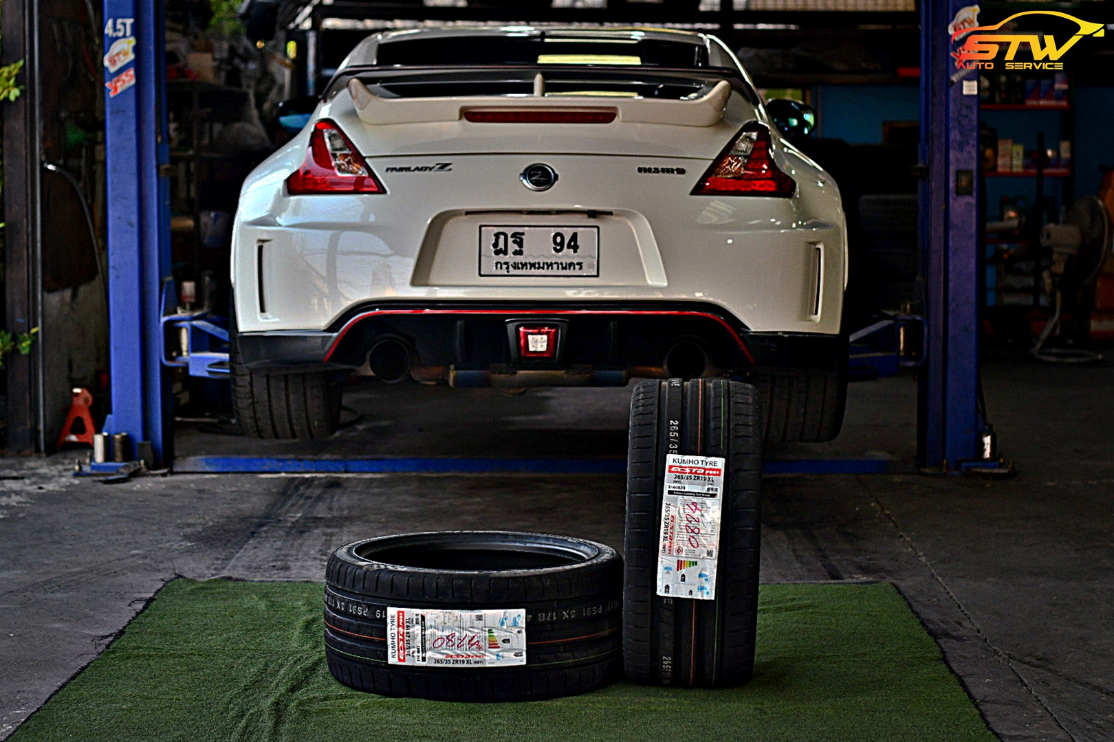 ยาง KUMHO ECSTA PS91 265/35R19 98Y ติดตั้งใส่ NISSAN 370z
