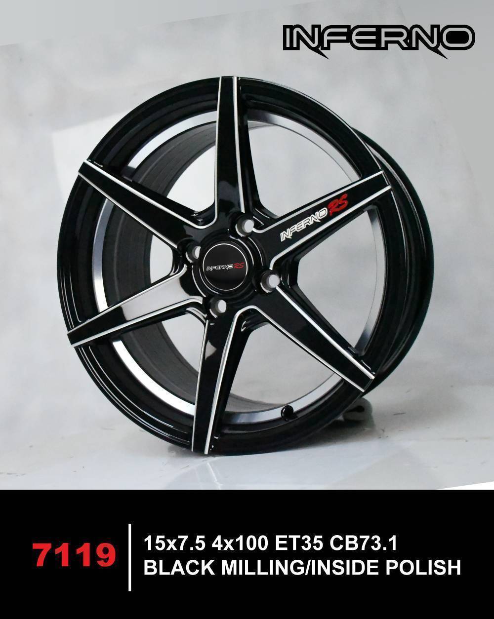 ล้อแม็กซ์ INFERNO 7119 ขอบ15นิ้ว ราคาพิเศษ