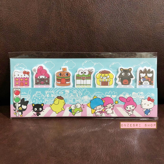 Hello Sanrio Sticky Note (Sanrio Hong Kong) ขนาด 20 x 8 ซม. มีกระดาษ 7 ลาย รวม 140 แผ่น