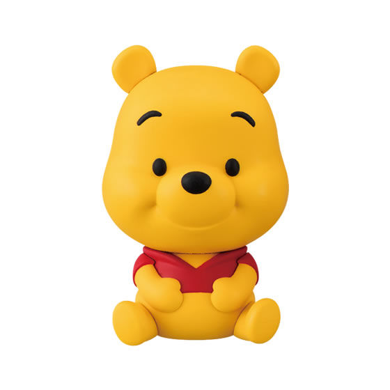 Capchara Winnie the Pooh เป็นโมเดลแบบตั้งได้ ตัวใหญ่ประมาณ 8.5 ซม. มี 3 แบบให้เลือก