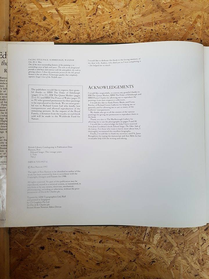 Edward Seago The Uintage Years / RON RANSON