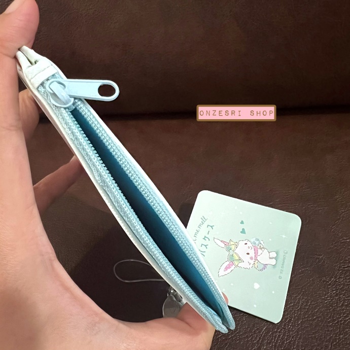 กระเป๋าใส่บัตร/ใส่เหรียญ Sanrio Fragrance is the Feeling of Love Pouch แบบ Wish me Mell มีสายคล้องมือ ขนาด 10.5 x 12 ซม.