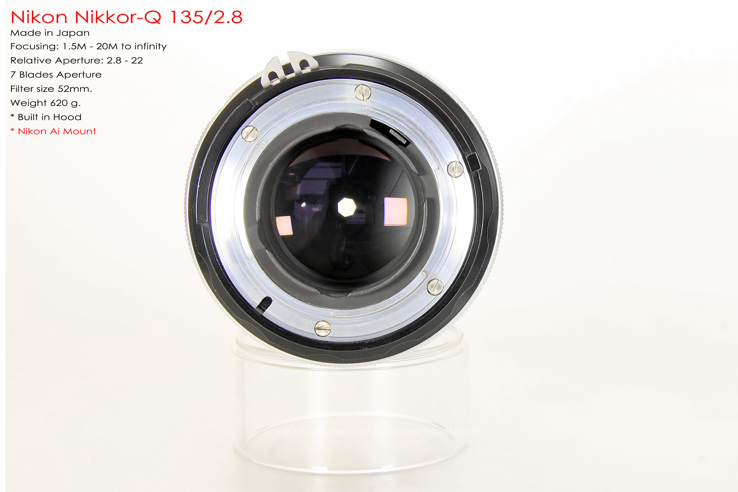 Nikon Nikkor-Q 135/2.8 *Nikon Ai-S Mount เลนส์พรอตเทรตคมๆละลายหลังสวย