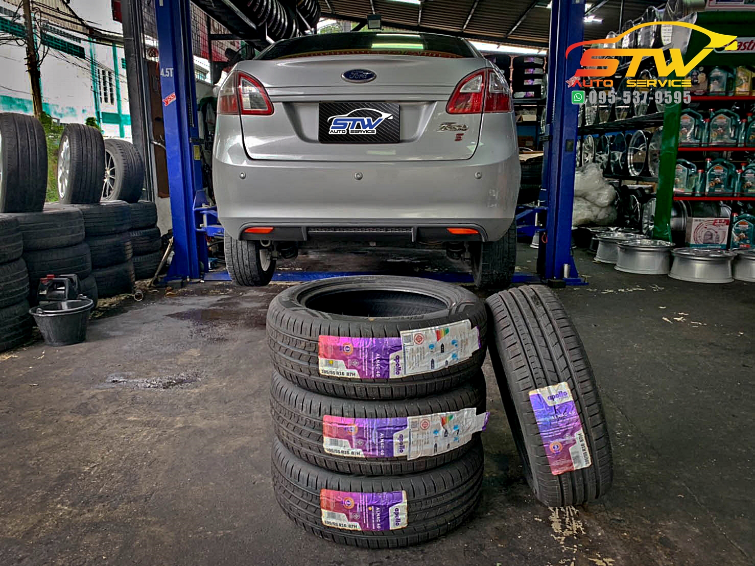 ยางใหม่ APOLLO Alnac 4G 195/55R16 87H