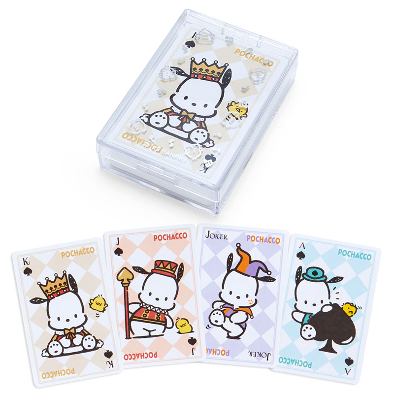 กล่องกระดาษโน้ต Forever Sanrio ลาย Pochacco ทำเป็นแบบกล่องไพ่ มีกระดาษ 4 ลาย รวม 140 แผ่น ขนาด 6.4 x 9.5 x 2.5 ซม.