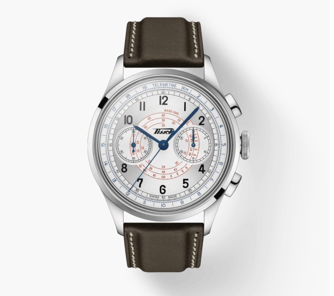 (ประกันศูนย์ไทย 2 ปี) TISSOT TELEMETER 1938 Automatic Chronograph (หน้าปัดขาว)