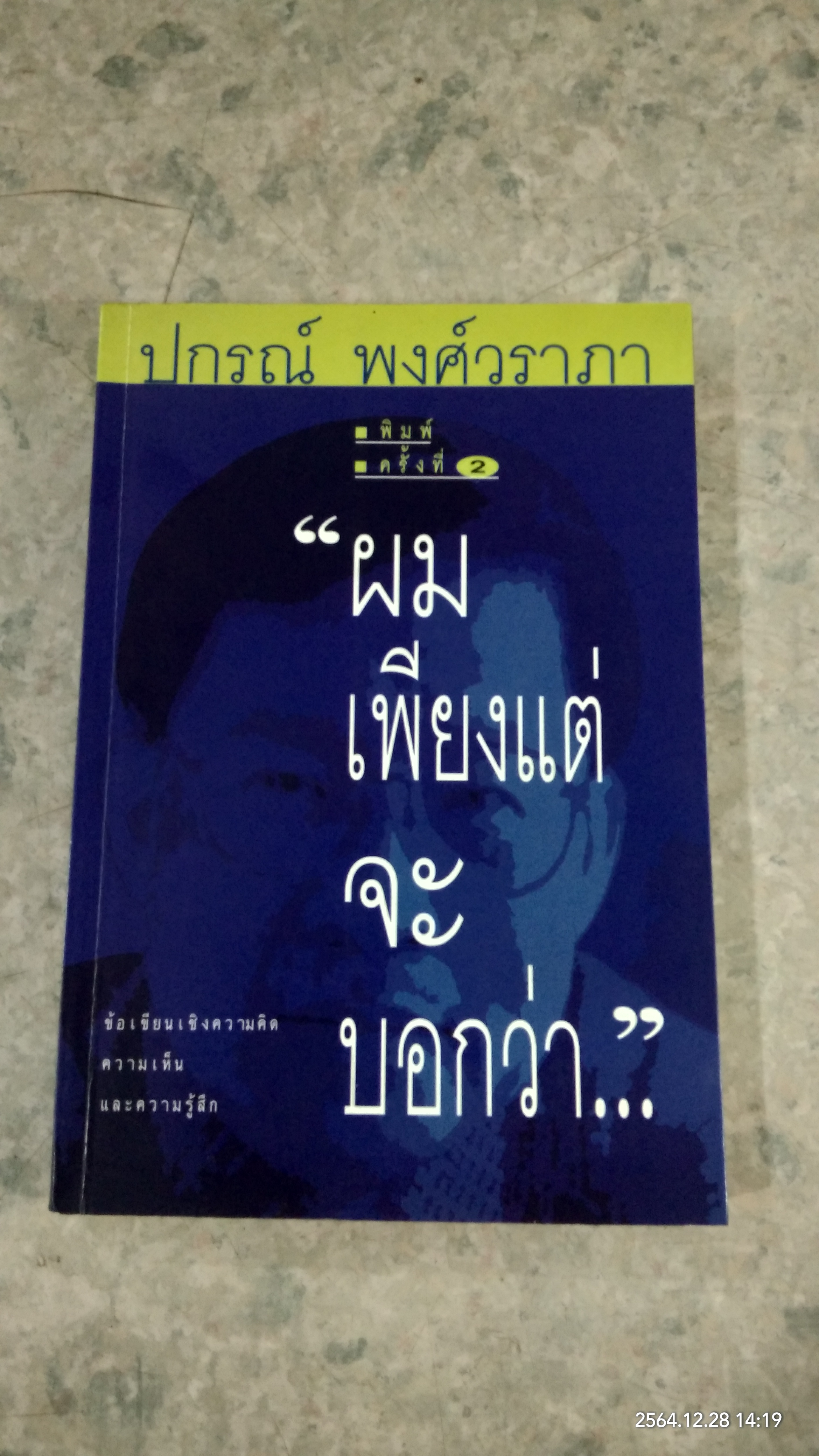 ผมเพียงแต่จะบอกว่า / ปกรณ์ พงศ์วราภา
