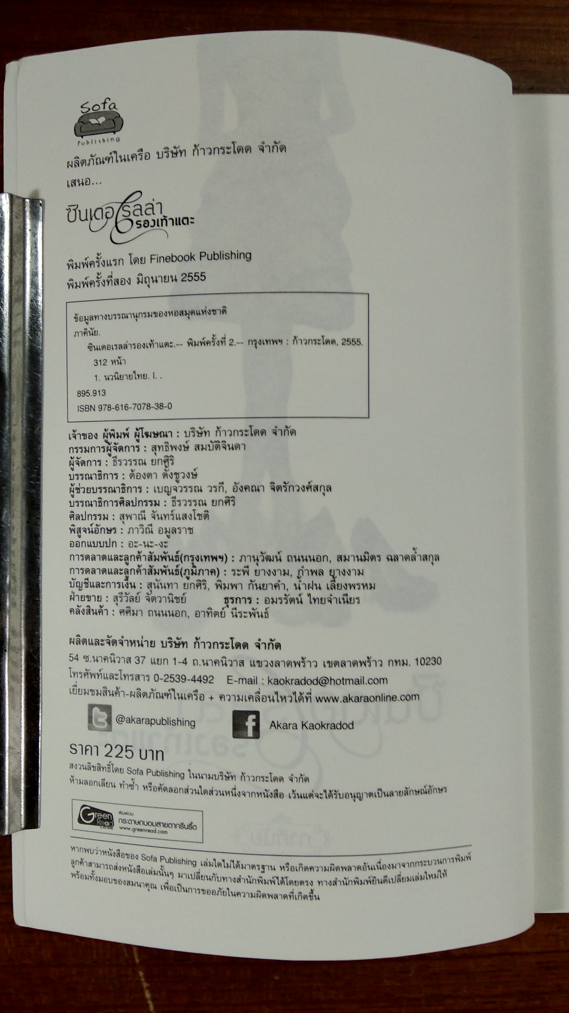 ซินเดอ เรลล่า รองเท้าแตะ / ภาคินัย