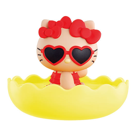 Sanrio Characters Gemries mini figure & Tray Vol.4 ขนาด 7 x 6 x 6 ซม. ตรงฐานวางของได้เล็กน้อย วางเครื่องประดับ คลิป ได้ มี 4 แบบให้เลือก
