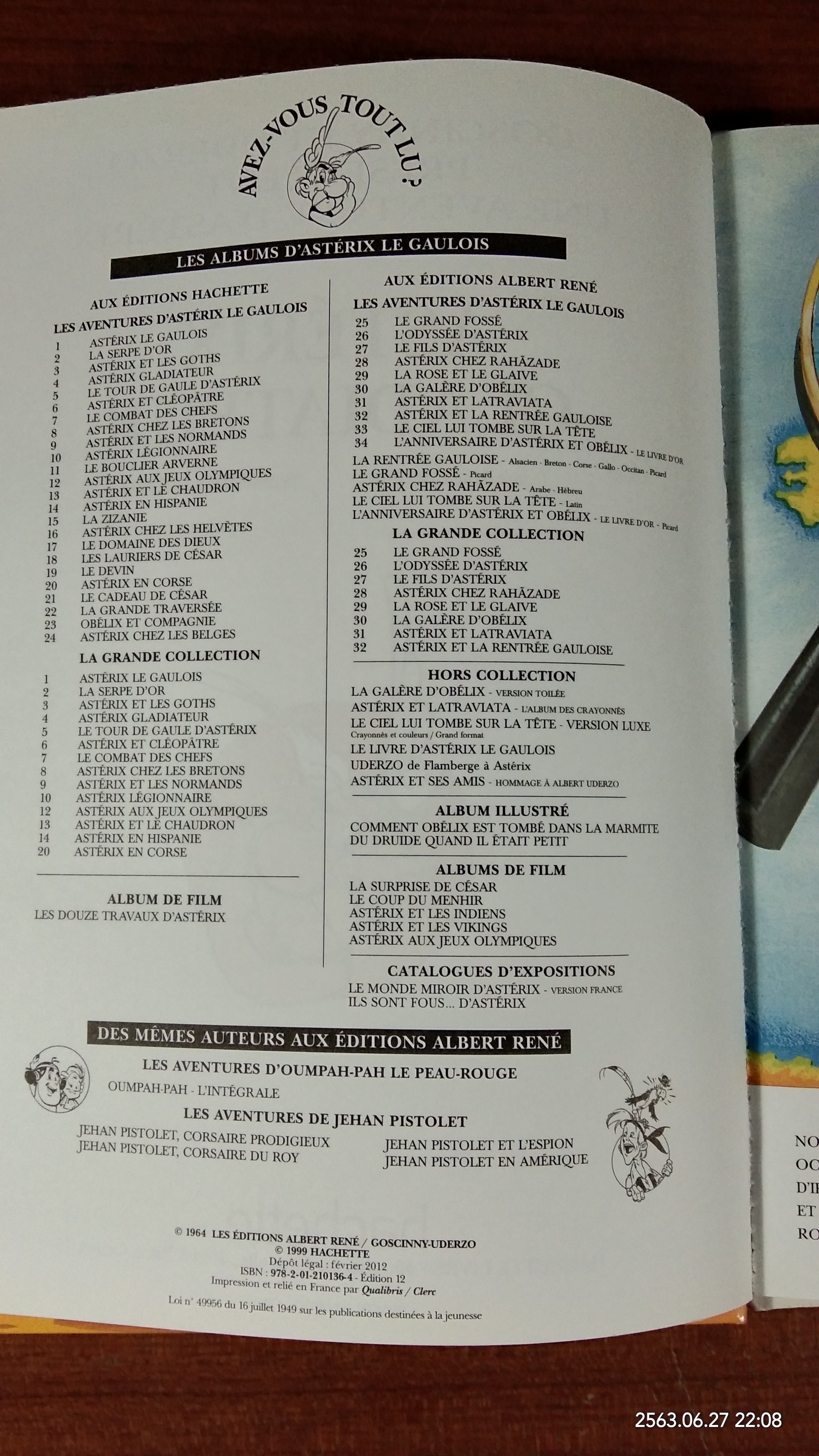 ASTERIX GLADIATEUR (ภาษาฝรั่งเศษ)