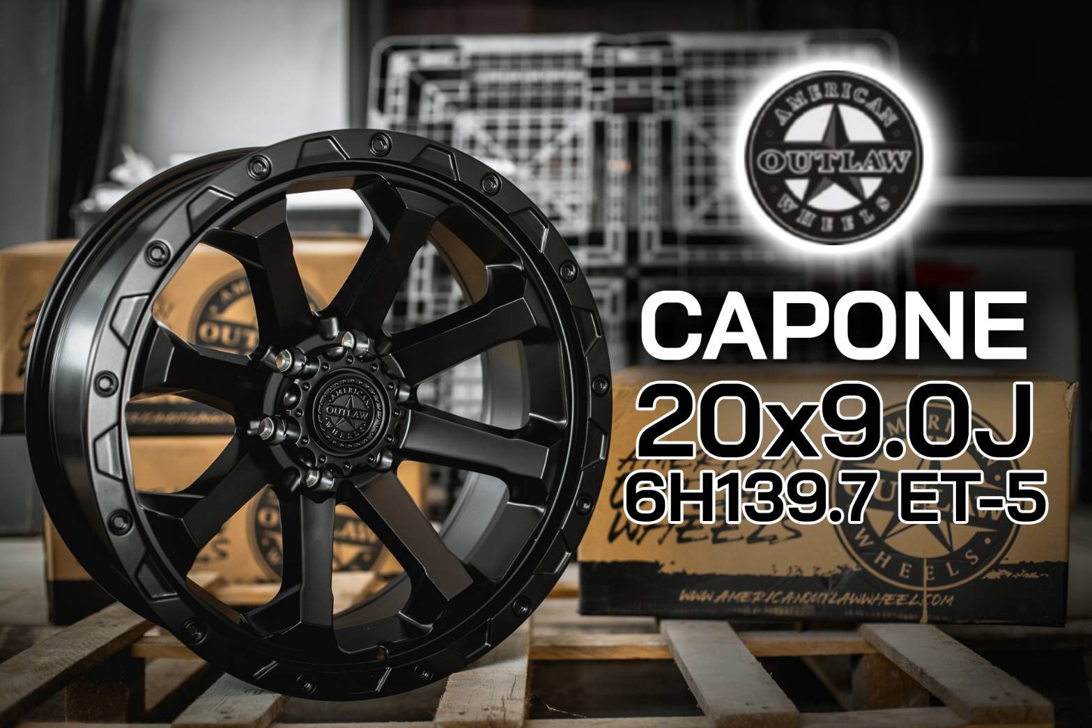 ล้อแท้ออฟโรด สไตล์ AMERICAN CAPONE ขอบ20นิ้ว