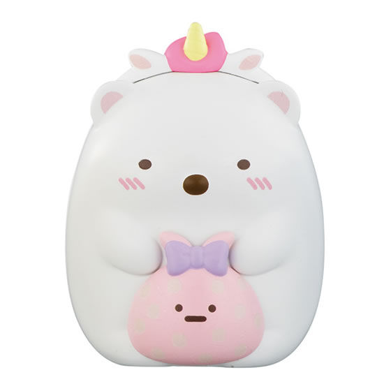 Capchara Sumikko Gurashi 5 เป็นโมเดลแบบตั้งได้ ตัวใหญ่ประมาณ 7 ซม. มี 4 แบบให้เลือก