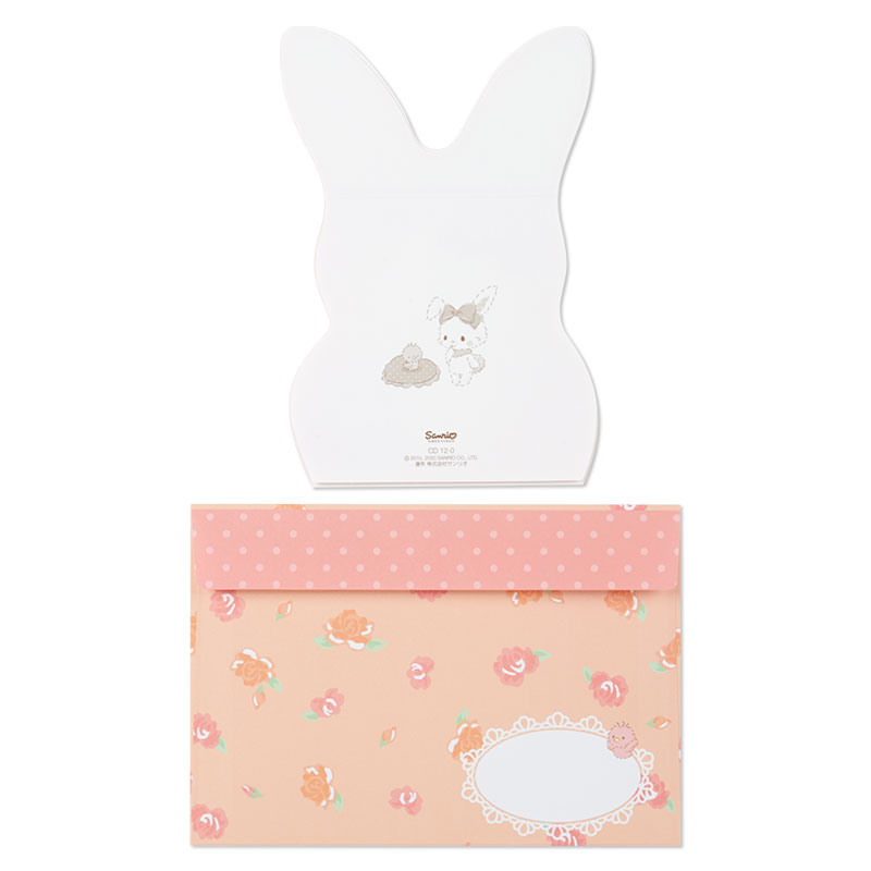 การ์ดเปล่า Sanrio & Seal Card แบบ Wish Me Mell สามารถเขียนด้านในได้ มีสติกเกอร์น่ารักให้แปะได้ 1 แผ่น มาพร้อมซองลายน่ารักเข้ากัน ขนาดประมาณ 12 x 16 ซม.