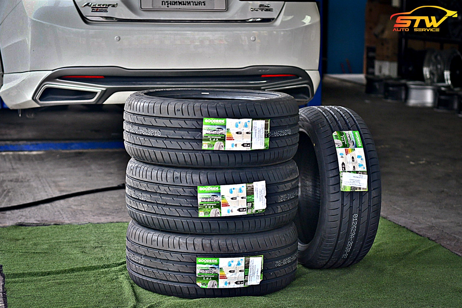 ยาง GOODRIDE SOLMAX1 235/45R18 98Y ติดตั้งใส่ HONDA ACCORD - ยางรถยนต์ราคาถูก ทรัพย์ทวีเจริญยางยนต์ : Inspired by LnwShop.com