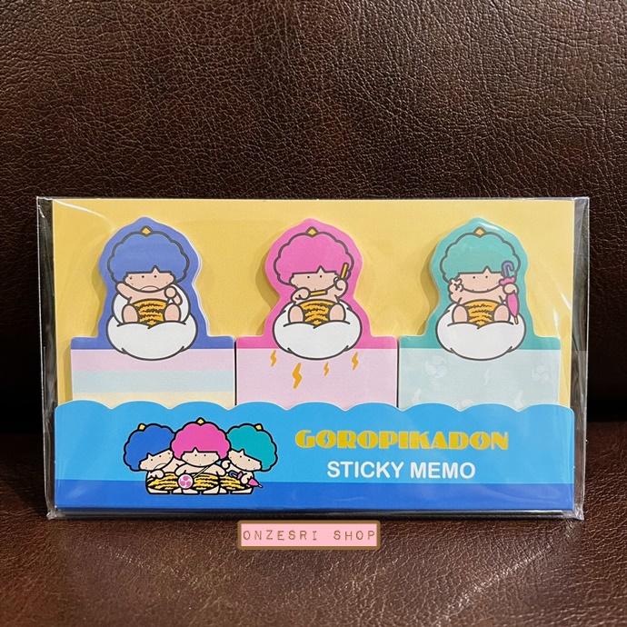 กระดาษโน้ตมีกาว Sanrio Characters Retro Collection Sticky Memo แบบ Goropikadon ขนาด 7.9 x 13 x 0.3 ซม. มี 3 ลาย รวม 60 แผ่น