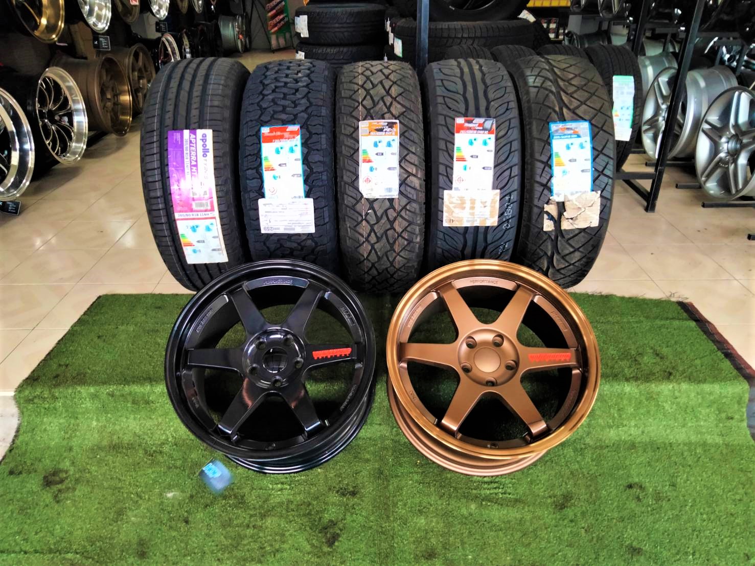 จัดโปรล้อแม็กTE37 คู่ยาง225/40R18 " 255/50R18 ราคาพิเศษ