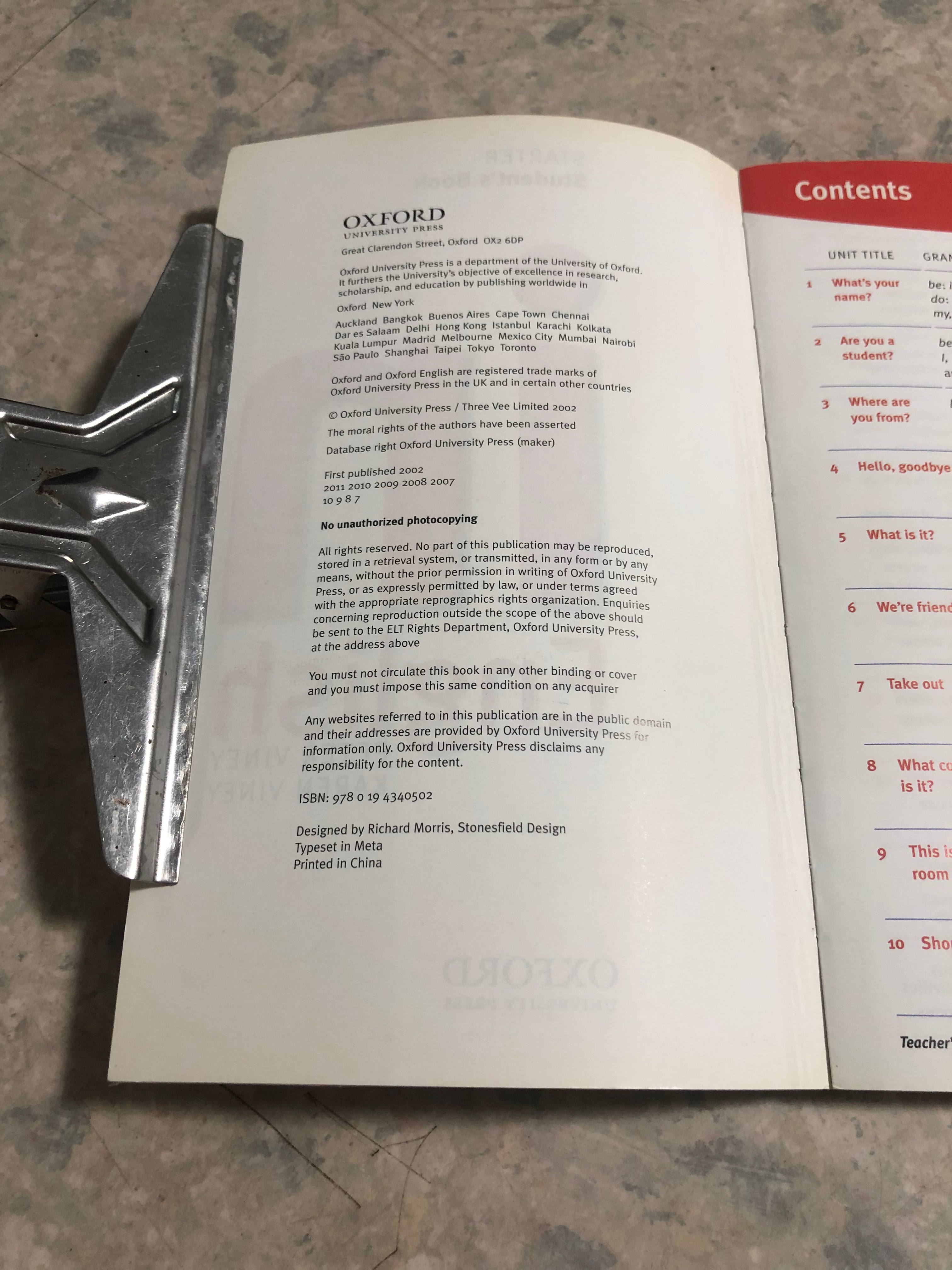 IN ENGLISH – STARTER STUDENT'S BOOK VINEY