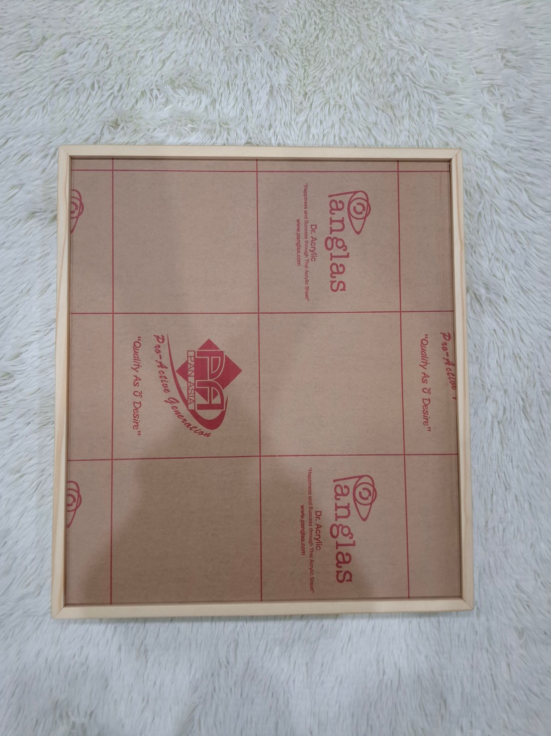 งานกล่องไม้ฝาสไลด์อะคริลิค