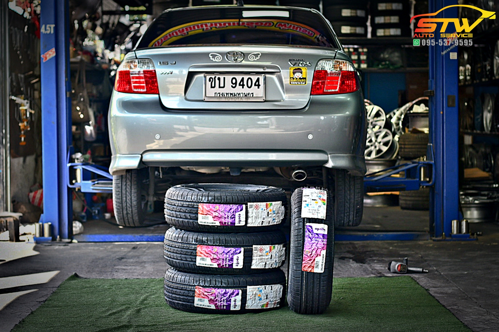 เปลี่ยนยาง TOYOTA VIOS APOLLO ALNAC 4G 185/65R14 86H