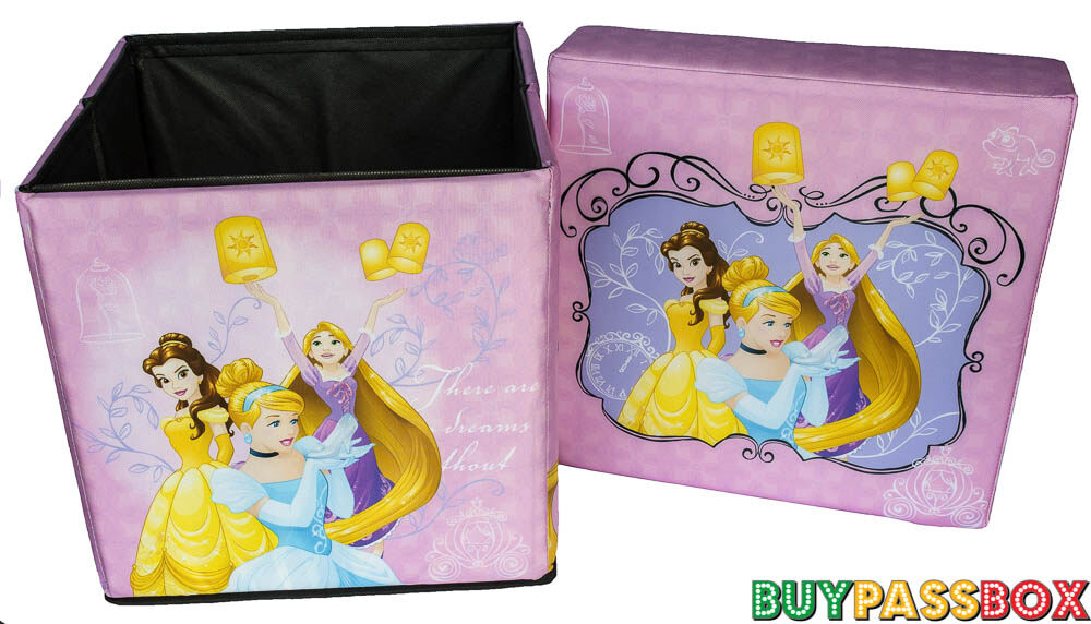 เก้าอี้กล่องเก็บของ 2in1 สตูล Disney Princess