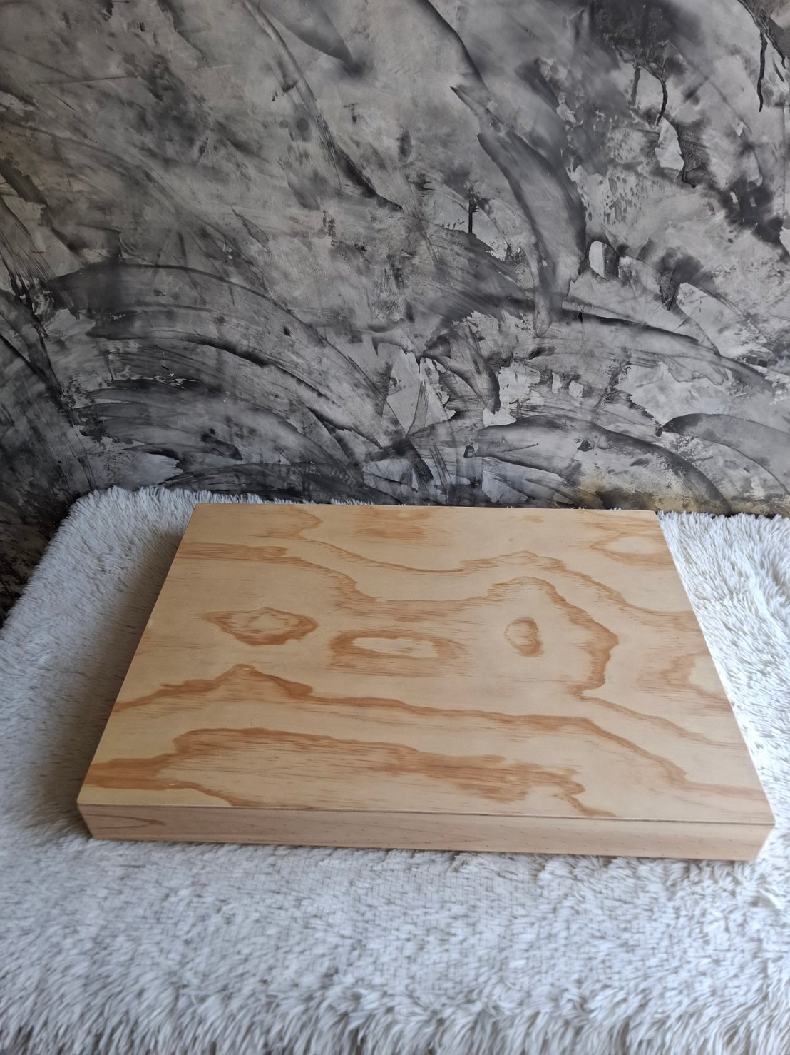 กล่องไม้สนฝาครอบ