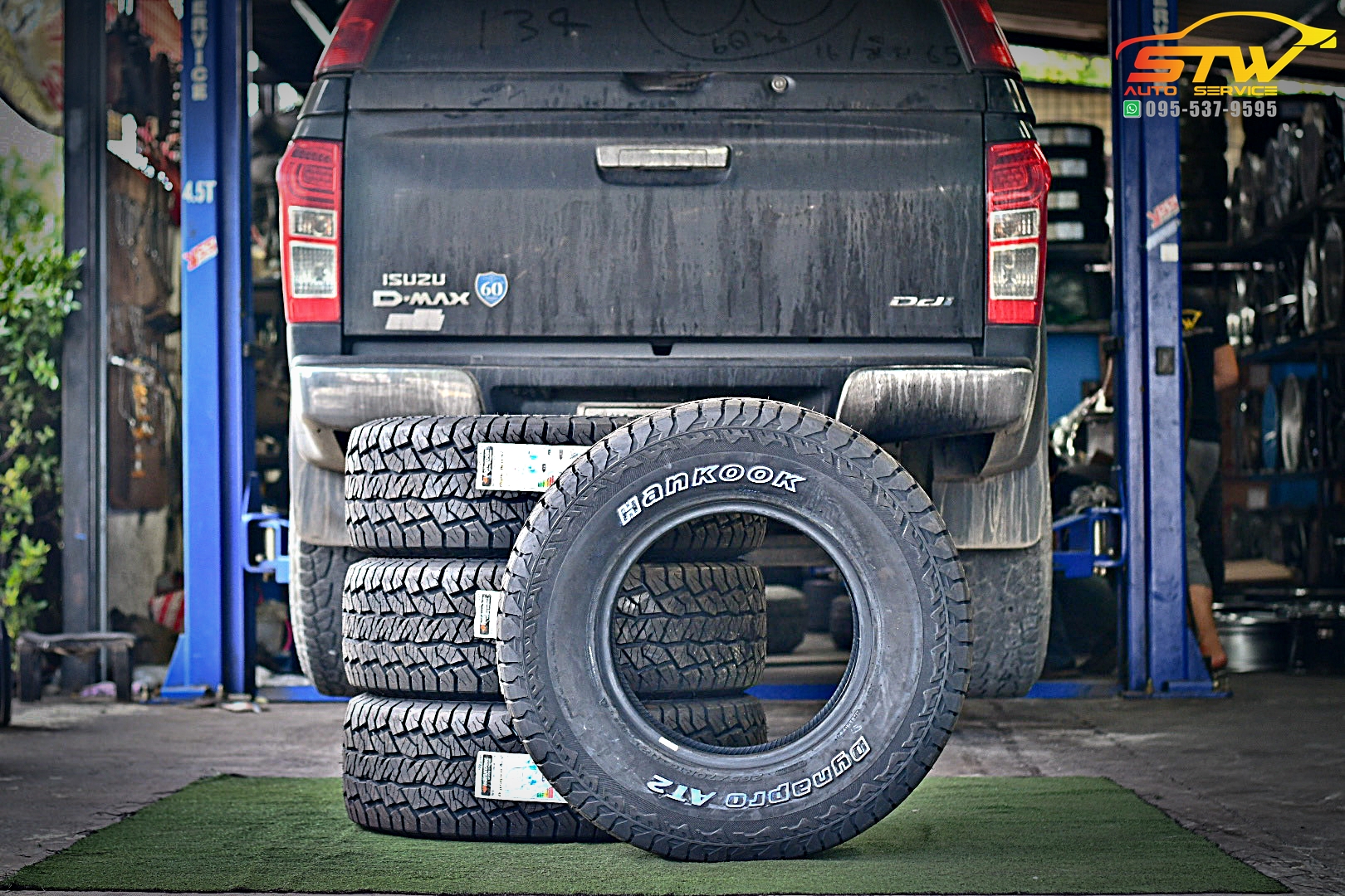 เปลี่ยนยาง ISUZU HI-LANDER HANKOOK AT2 (RF11) 265/70R16 112T