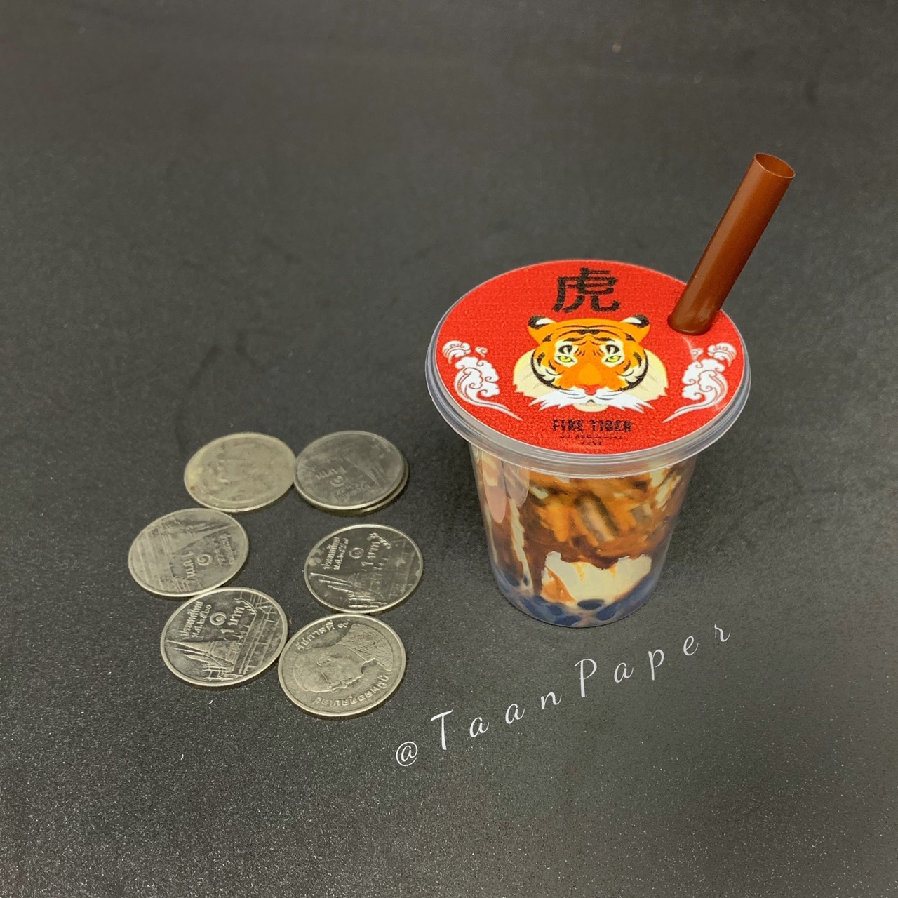 ชุดห่อเหรียญ ชานมไข่มุก