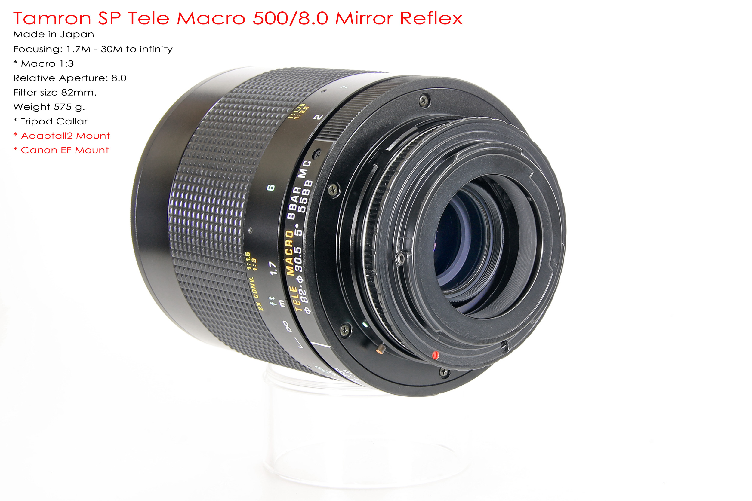 Tamron SP 500/8.0 Mirror Reflex Macro *Canon EF Mount เลนส์ถ่ายไกลสุดๆโบเก้โดนัท