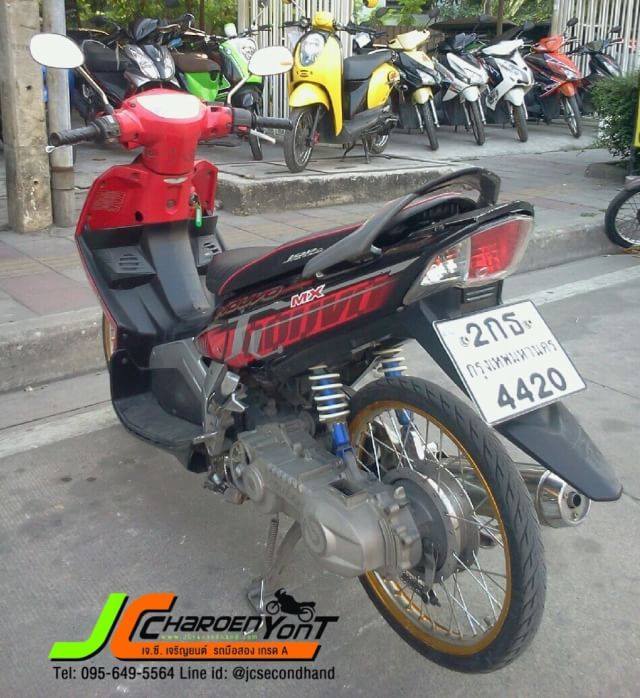 Yamaha Nouvo Mx รถปี 48 รถสภาพปกติ สีสดเดิม มีร่องรอยตามการใช้งาน ครับ เครื่องเดิมดี สตาร์ทติดง่าย
