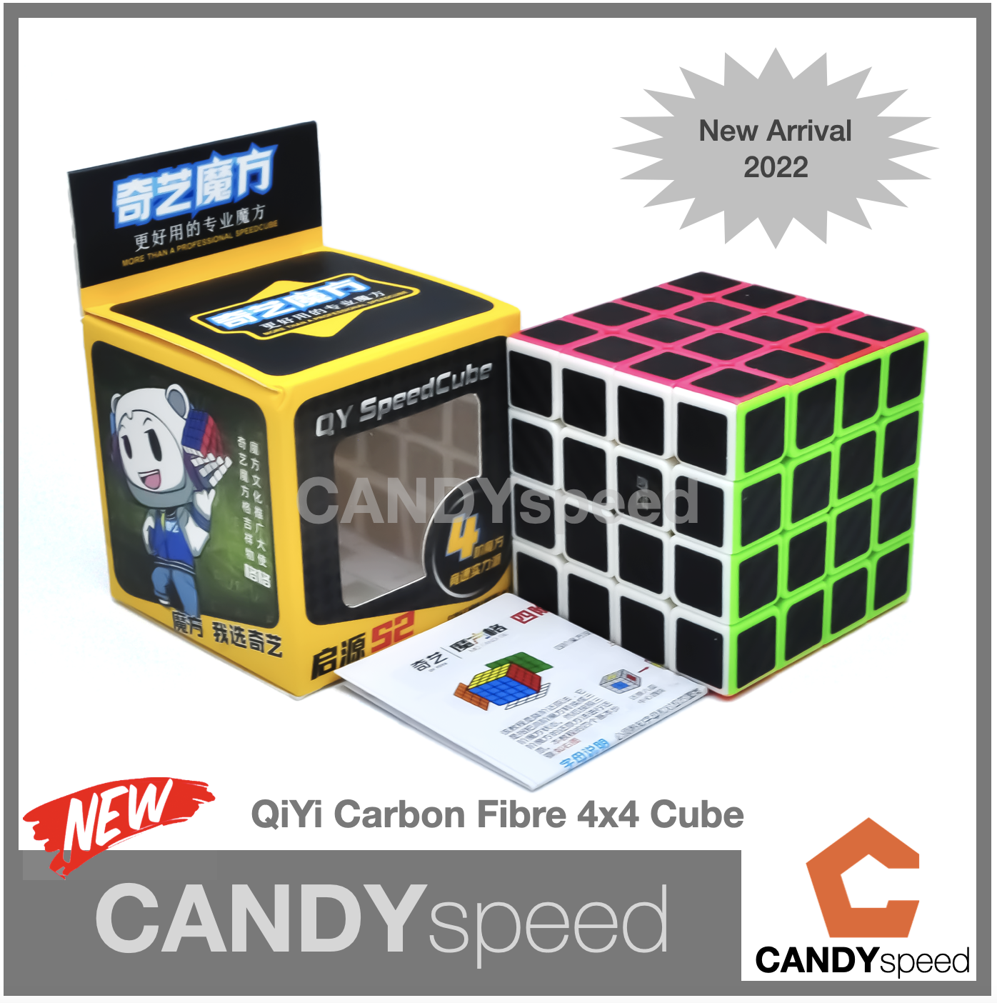 รูบิค Cube QiYi Carbon Fibre Cubes | by CANDYspeed