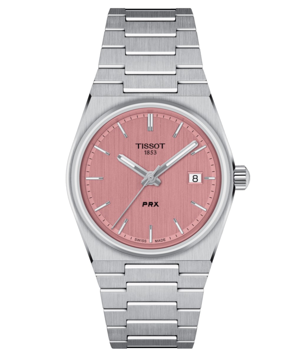 TISSOT PRX QUARTZ 35mm (ใช้ถ่าน) รุ่น T137.210.11.331.00 (สีชมพู)