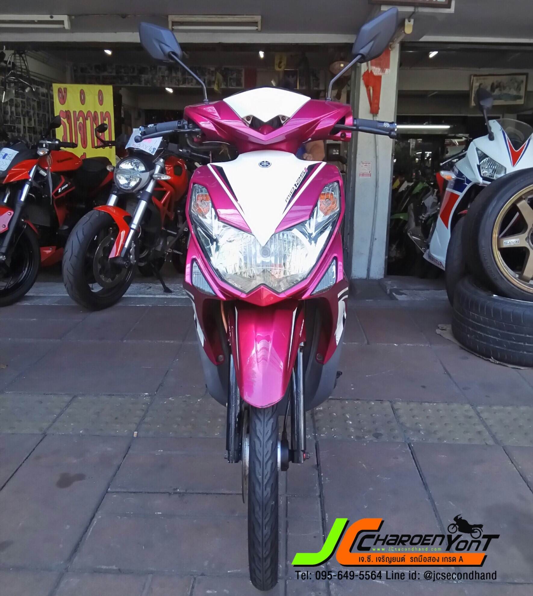 "เครื่องเดิมดีแต่งสวยภายนอก" YAMAHA MIO 125i จดทะเบียนปลายปี 55 ตัวรถสวย สีสันสดใส เครื่องดี เงียบ แน่น ไม่แกะ ขี่ดีนิ่มเลยศูนย์ไม่เสีย ชุดสีสดแท้โรงงานทั้งคัน