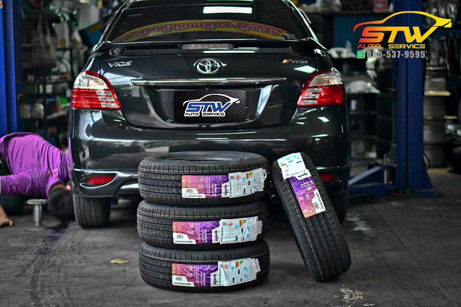 ยางใหม่ APOLLO ALNAC 4G 185/60R15 88H