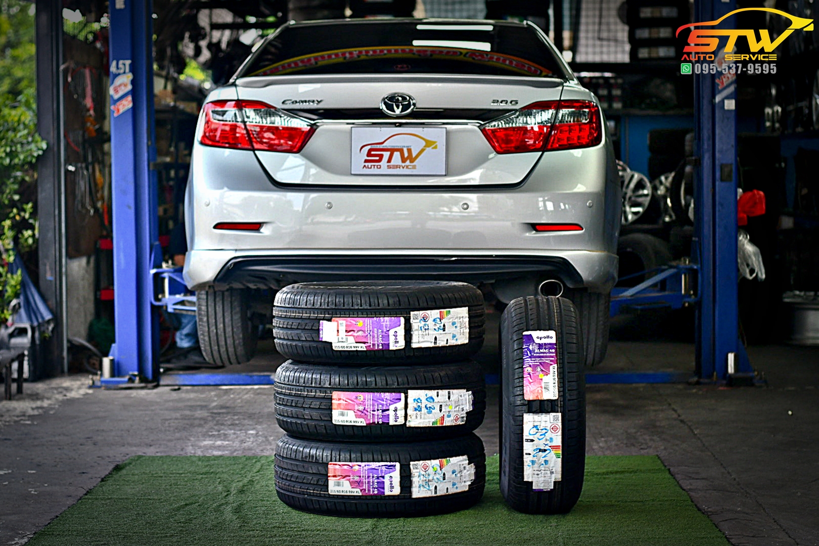 เปลี่ยนยาง TOYOTA CAMRY APOLLO Alnac 4G 215/60R16 99V