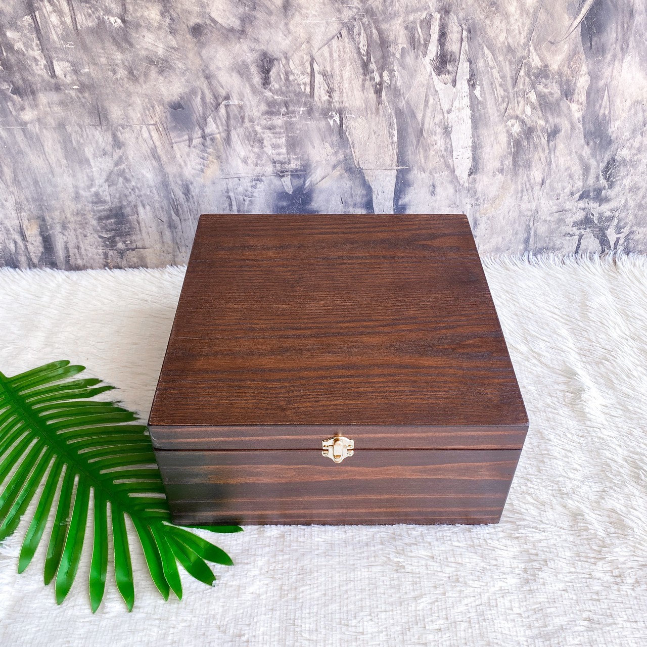 กล่องไม้ฝาล็อค ไซส์ L (Wooden lock box, L size)