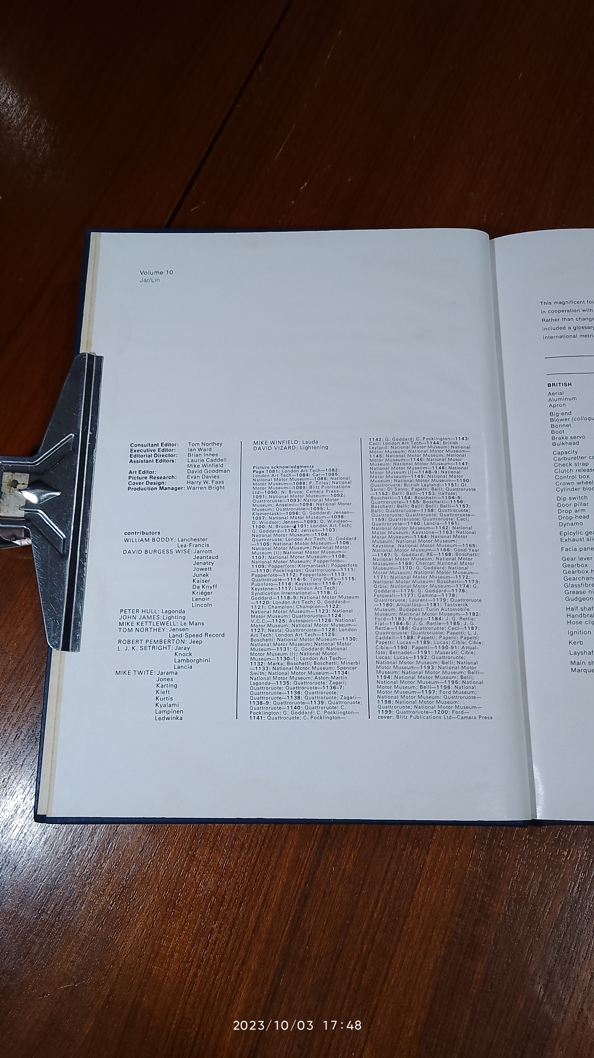 The World of Automobiles - An Illustrated Encyclopedia of the Motor Car : Volume 10