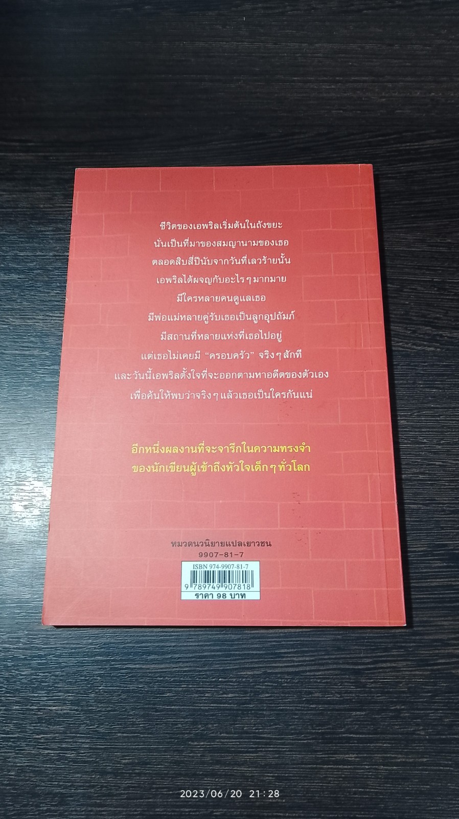 ทิ้งหนูทำไม หนูไม่ใช่ขยะ / Jacqueline Wilson
