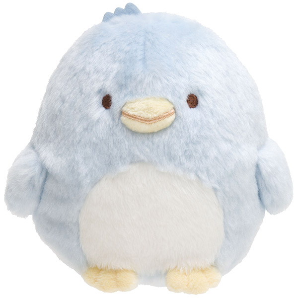 ตุ๊กตา Sumikko Gurashi ขนยาว แบบเพนกวิน (Penguin) สีฟ้า ขนาด 10.5 x 10.5 x 8 ซม.