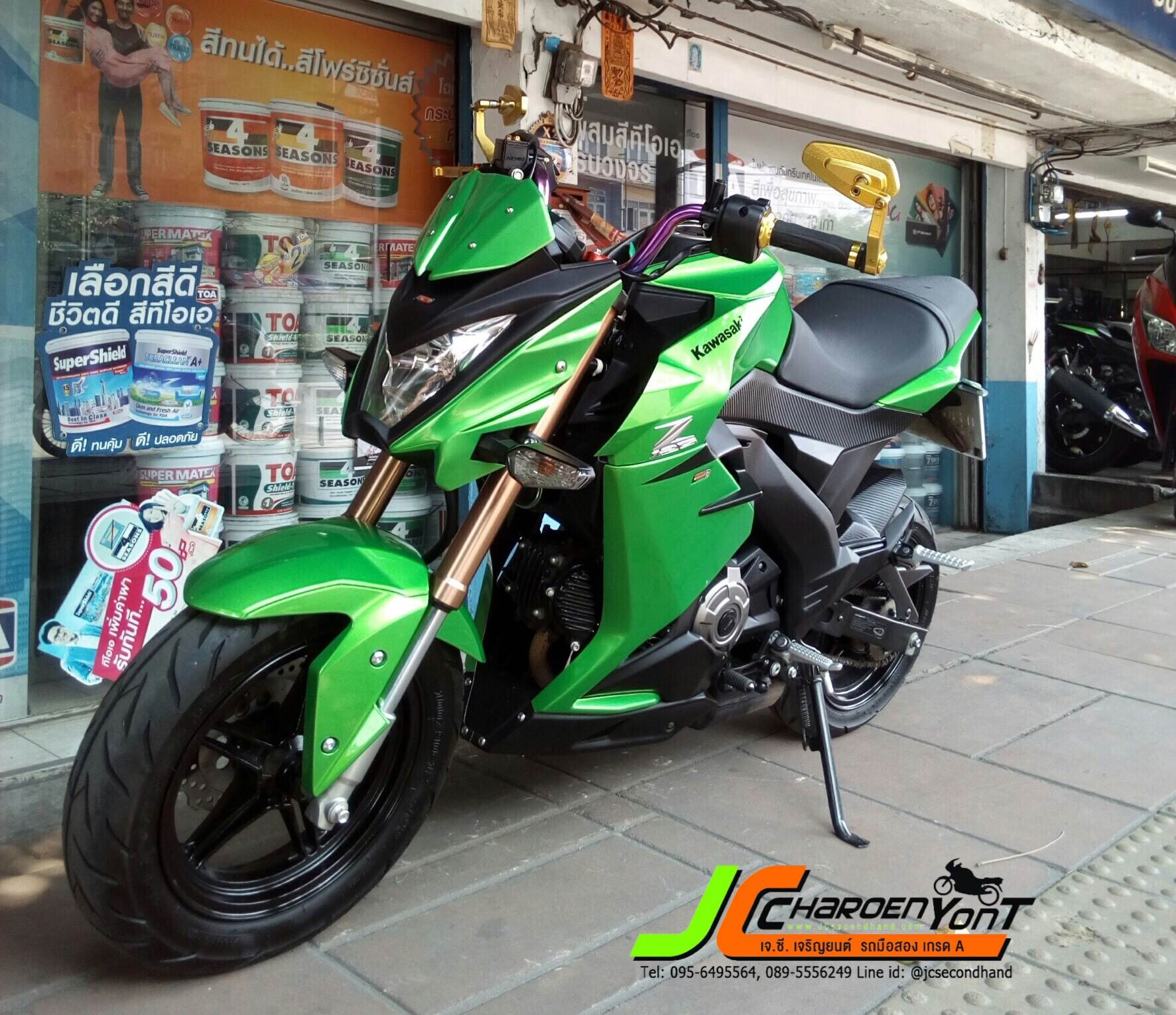 "สภาพน้องๆป้ายแดง" KAWASAKI Z125 จดทะเบียนปี60 รถบ้านมือเดียว สไตล์ Mini naked ใช้งานน้อย "5พันโลแท้" เครื่องเป๊ะไม่เคยแกะ ชุดสีสวยแท้ติดรถทั้งคัน