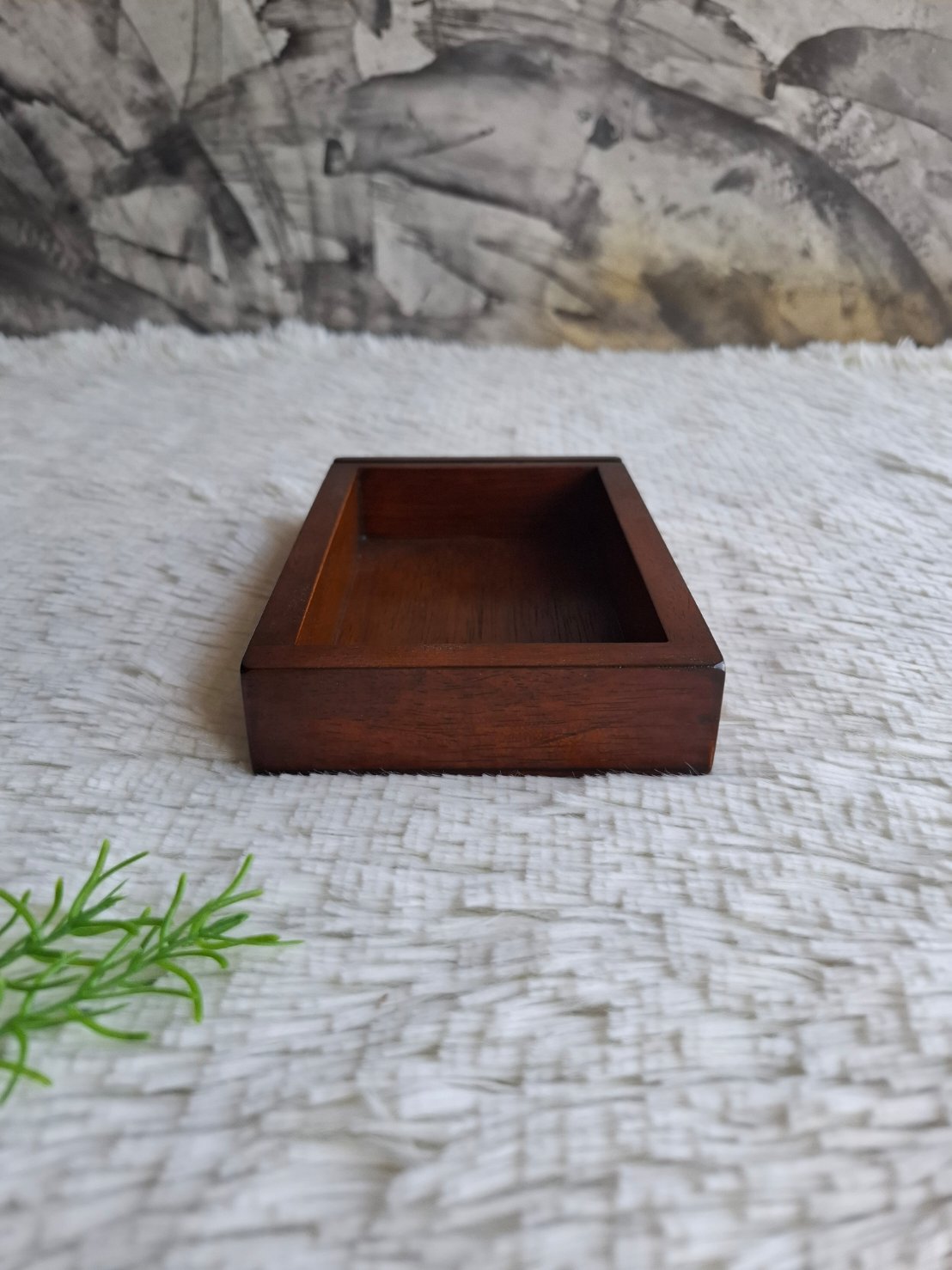 ถาดไม้ใส่นามบัตร