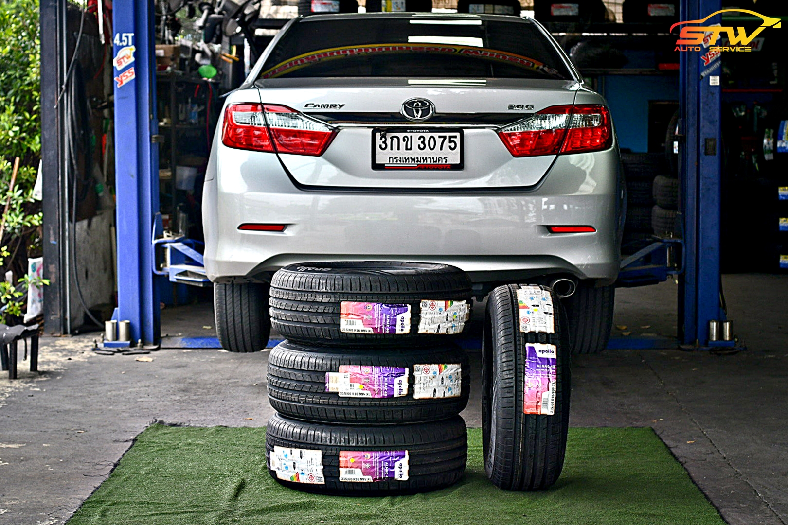 ยาง APOLLO Alnac 4G 215/60R16 99V ติดตั้งใส่ TOYOTA CAMRY
