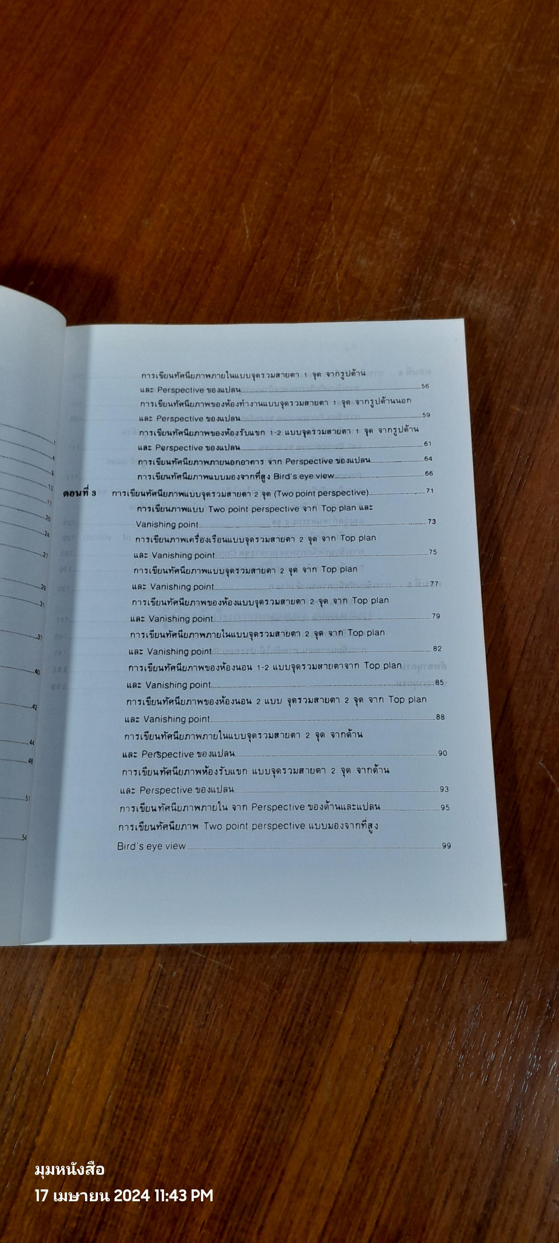 การเขียนภาพ PERSPECTIVE (ทัศนียวิทยา) / ชวลิต ดาบแก้ว