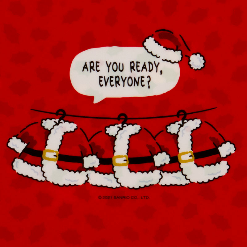 แฟ้ม A4 Sanrio Merry Christmas 2021 สีแดง แยกใส่เอกสารได้ 3 ช่อง