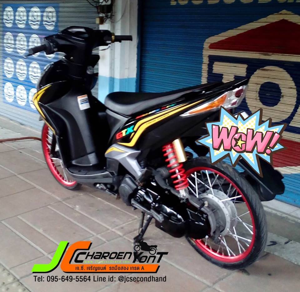 รถแต่งจริงแต่งจัง YAMAHA MIO 125 GTX จดทะเบียนปี 54 ขับขี่สุดมันส์กับนี่เลย ลูก SONIC ชัก 3 คาร์บู N-PRO โช๊ค SHOWA ล้อสี EXCEL ซี่ลวดใหม่วิ้งๆ