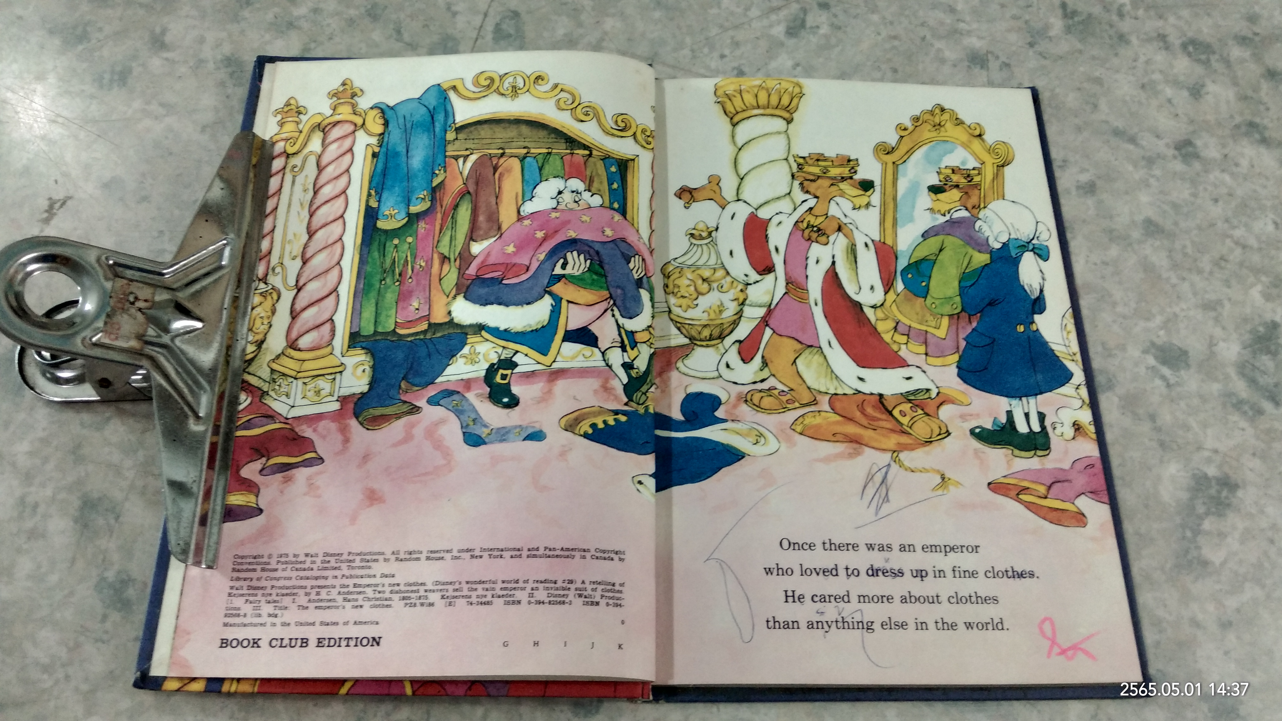 WALT DISNEY PRODUCTIONS : The Emperor's New Clothes