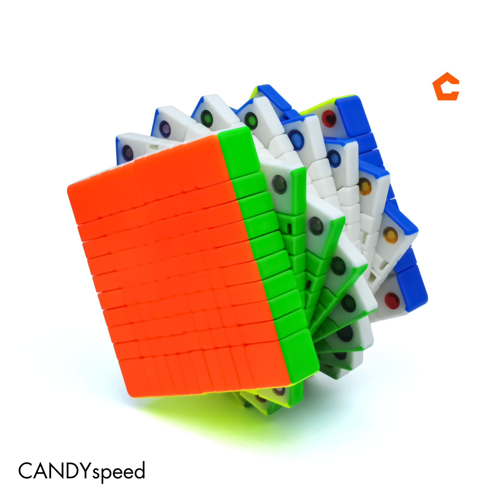 รูบิค QiYi Core-Magnetic 10x10 Stickerless | By CANDYspeed